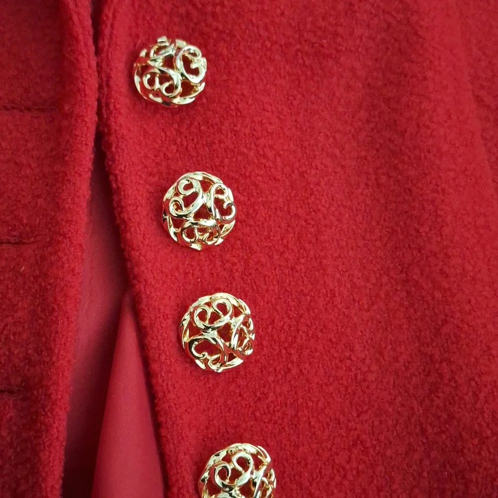 Valentina Made In Italy Red Blazer - Picture 3 of 6